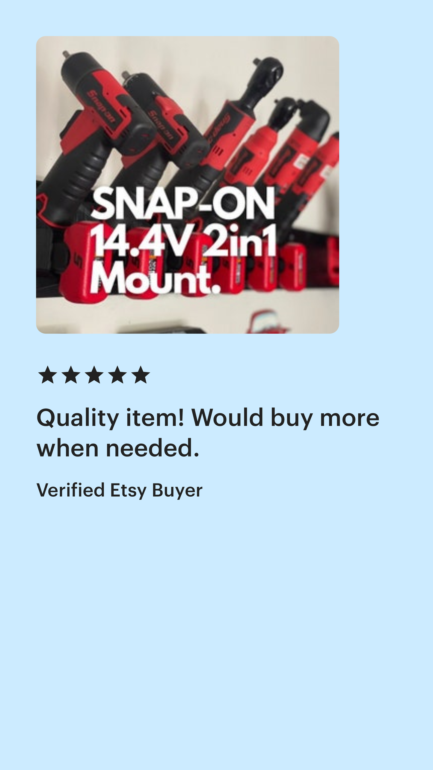 2-in-1 SNAP-ON 14.4V Tool + Battery Mount