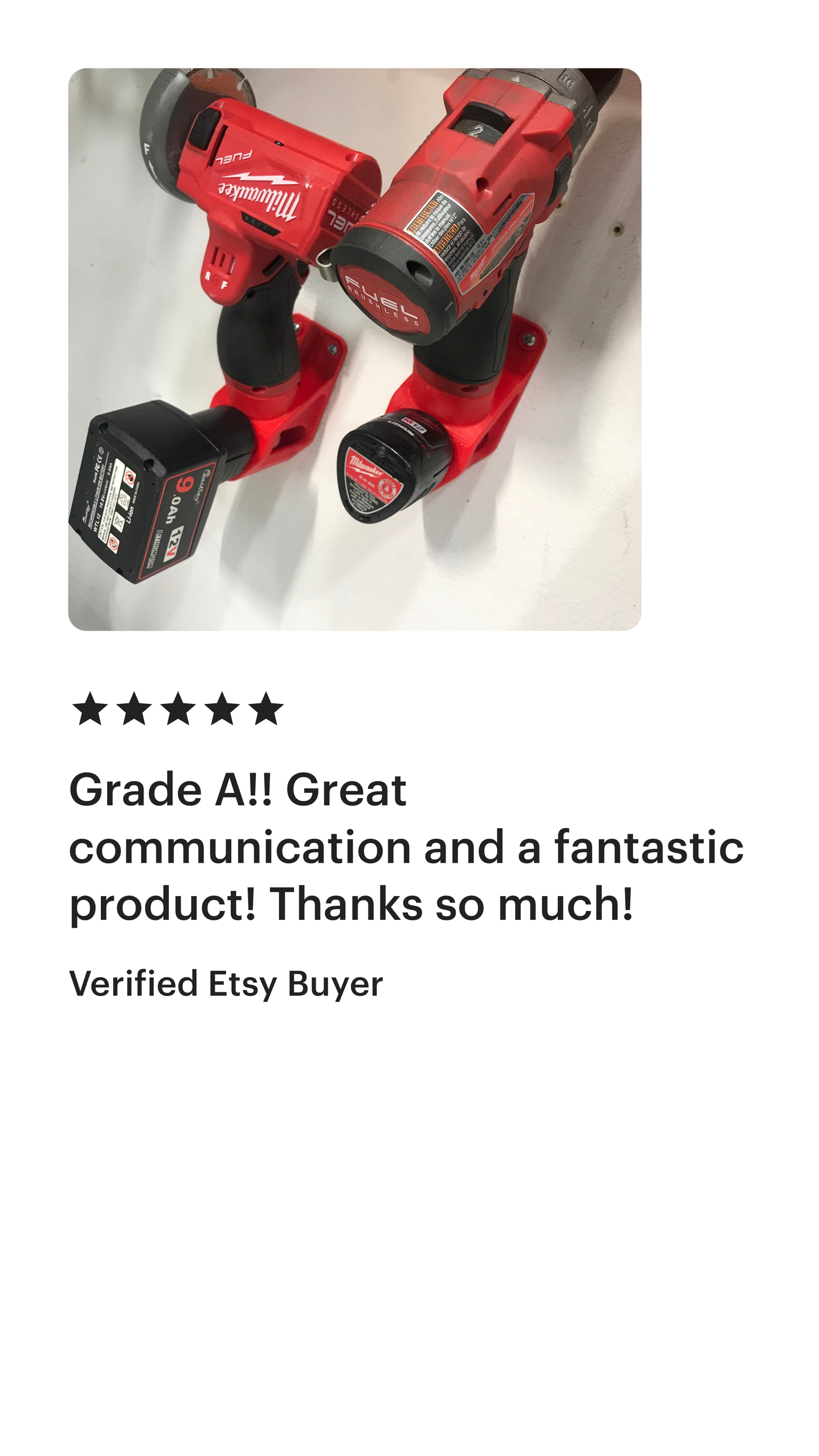 M12 Milwaukee 2-in-1 Battery and Tool Mount