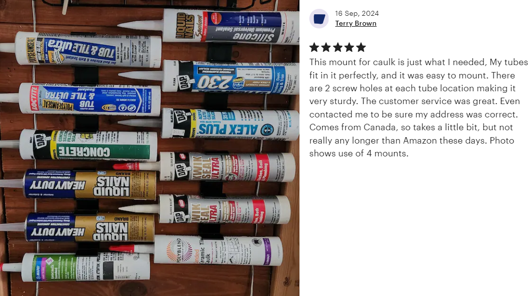 Triple Caulk Tube Mount