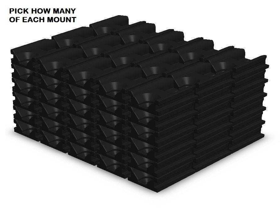 10x Milwaukee M18 / Fuel Tool & Battery Mounts