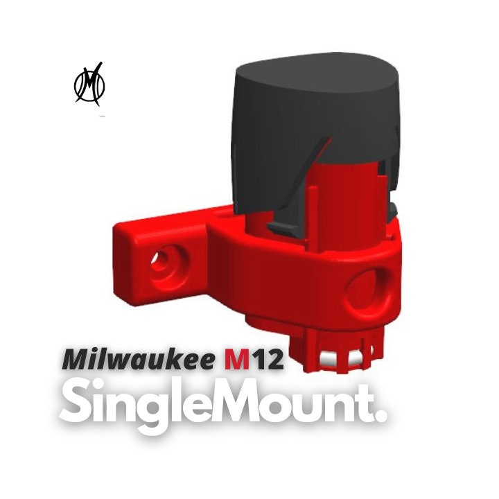 M12 Milwaukee Single Battery Mounts
