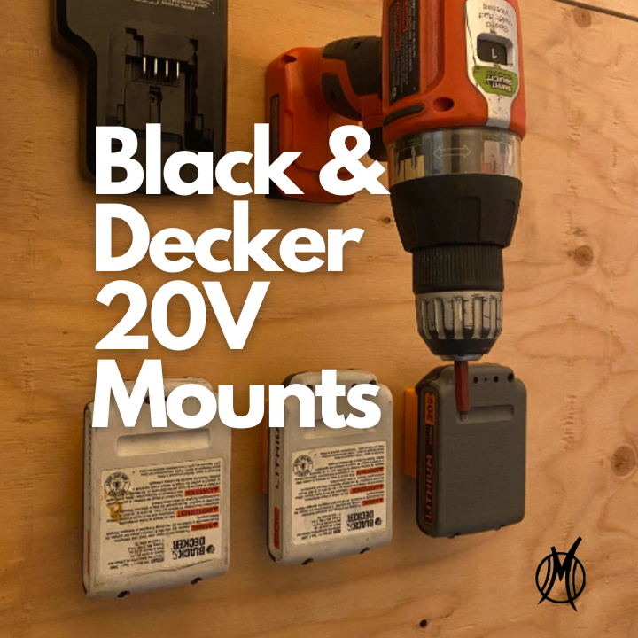 Black & Decker 20V Tool and Battery Mount